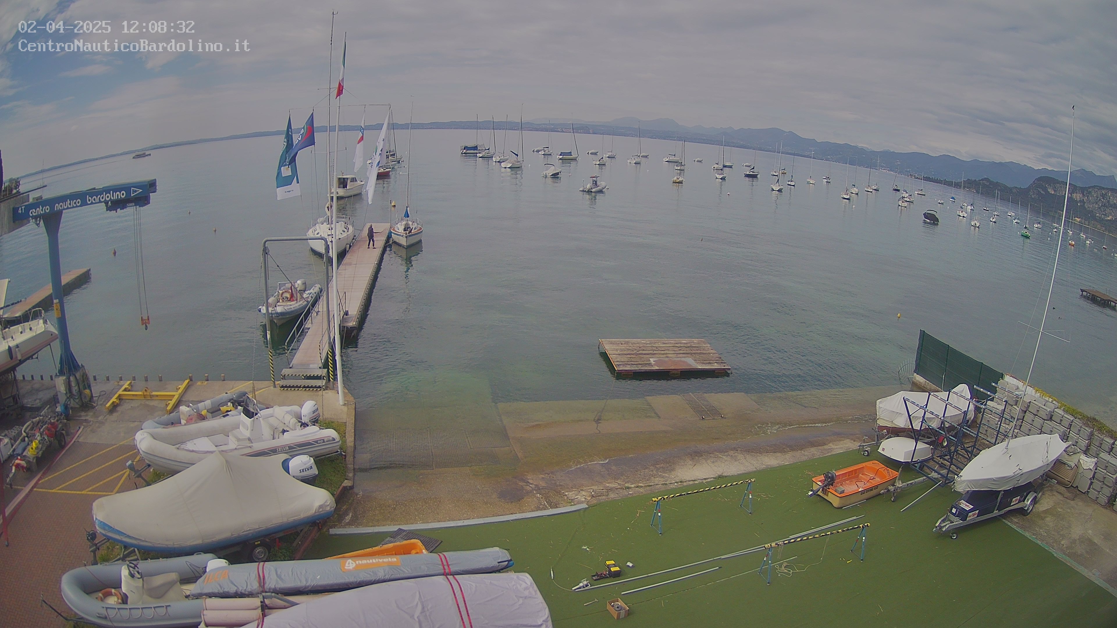 Vista del Centro Nautico a Bardolino